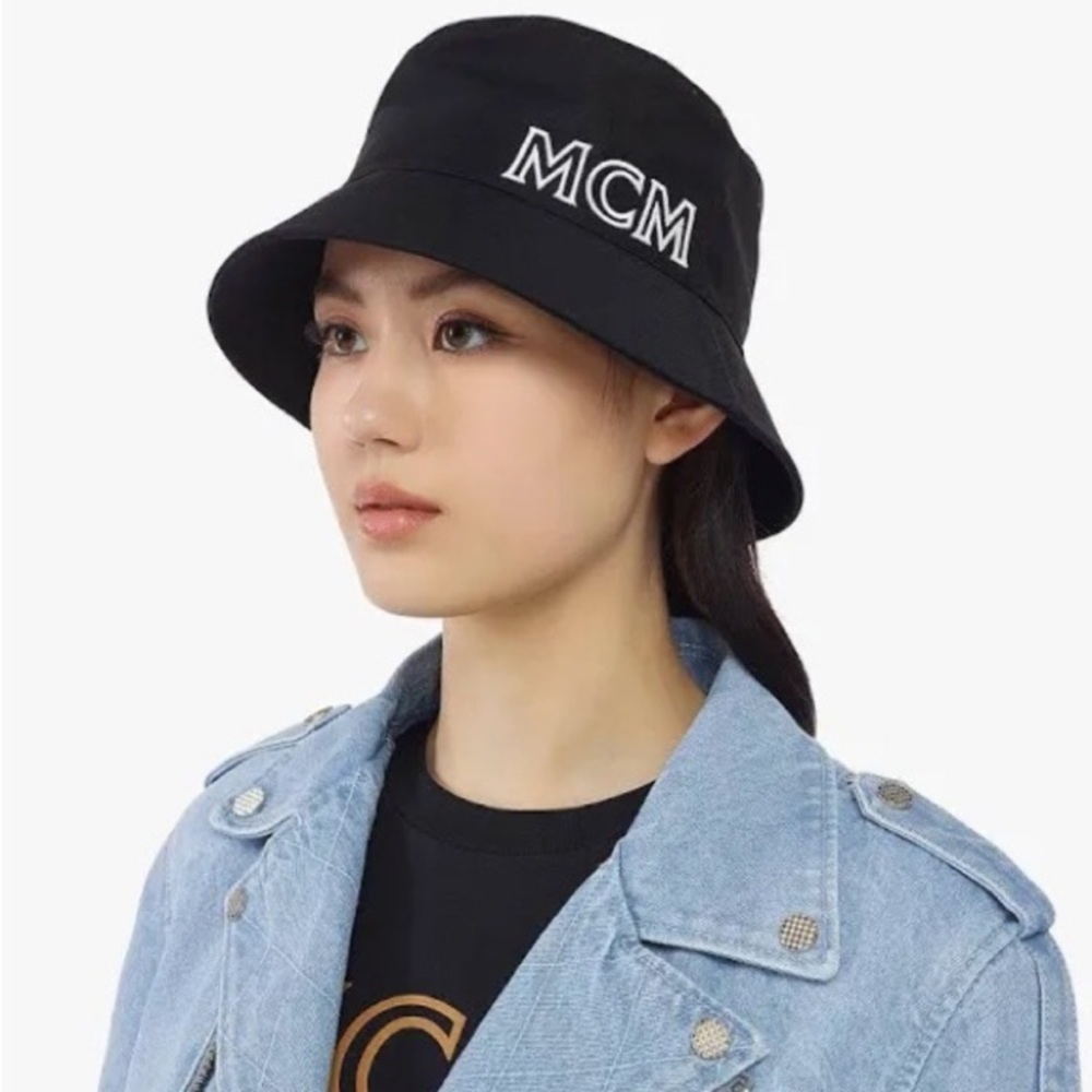 MCM Black Unisex Bucket Hat NWT
